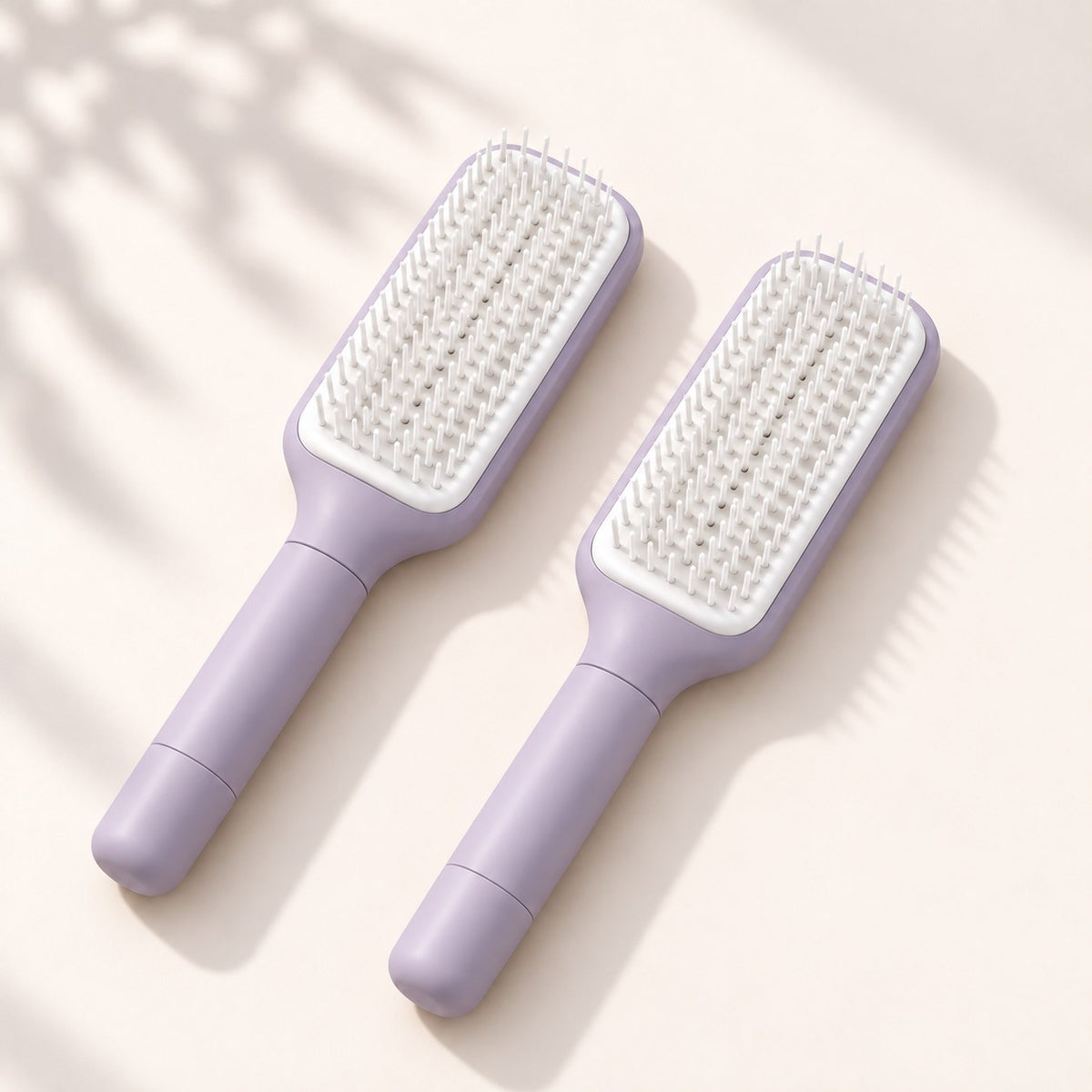 Pack de 2 cepillos autolimpiantes lila