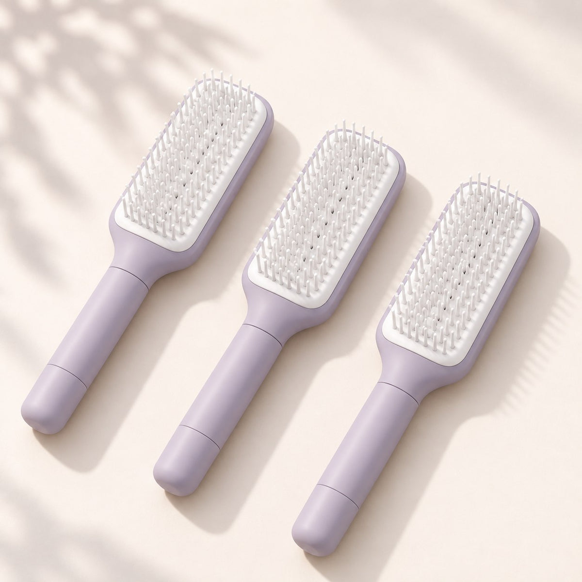 Pack de 3 cepillos autolimpiantes lila